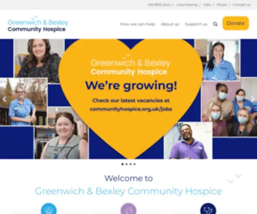 Communityhospice.org.uk(Greenwich & Bexley Community Hospice) Screenshot