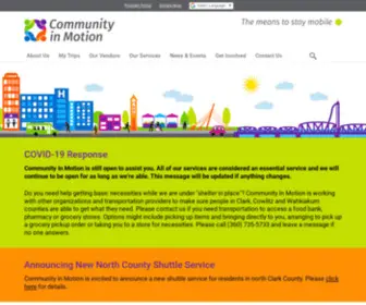 Communityinmotion.org(Community in Motion) Screenshot