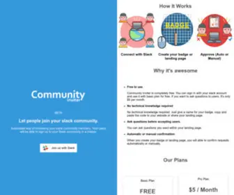 Communityinviter.com(Community Inviter) Screenshot