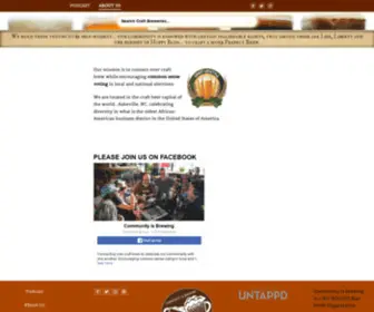 Communityisbrewing.org(Community is Brewing in Craft Beer City Asheville) Screenshot