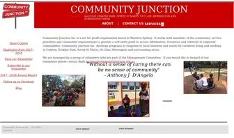 Communityjunction.org.au(Strong Community Connections) Screenshot