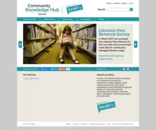 Communityknowledgehub.org.uk(Libraries Community Knowledge Hub) Screenshot