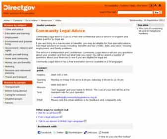 Communitylegaladvice.org.uk(Communitylegaladvice) Screenshot