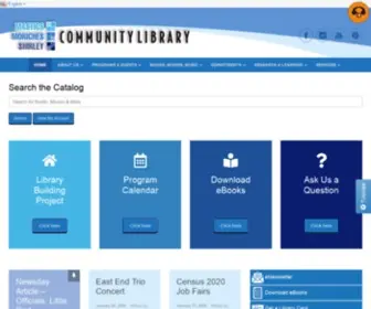 Communitylibrary.org(Mastics-Moriches-Shirley Community Library) Screenshot