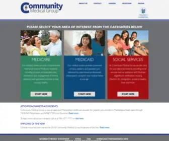 Communitymedicalgroup.com(Community Medical Group) Screenshot