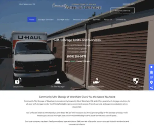 Communityministorage.com(Climate-Controlled Self-Storage Facilities Marion) Screenshot