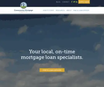 Communitymtg.com(Community Mortgage) Screenshot