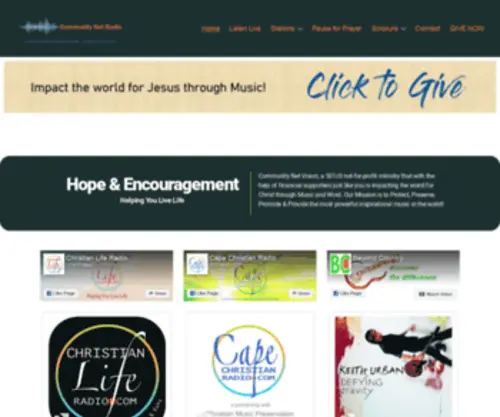 Communitynetradio.org(Community Net Vision) Screenshot