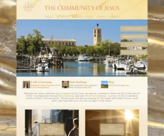 Communityofjesus.org(Although we cannot welcome you in person) Screenshot