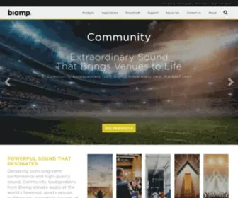 Communitypro.com(Biamp Loudspeakers for Large Venues) Screenshot
