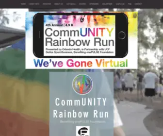 Communityrainbowrun.com(CommUNITY Rainbow Run) Screenshot