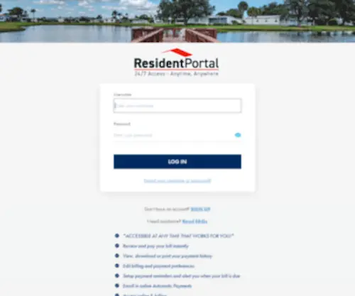 Communityresport.com(Community Resident Portal) Screenshot