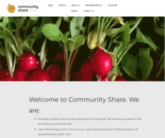 Communitysharefoodbank.ca(Community Share Food Bank) Screenshot