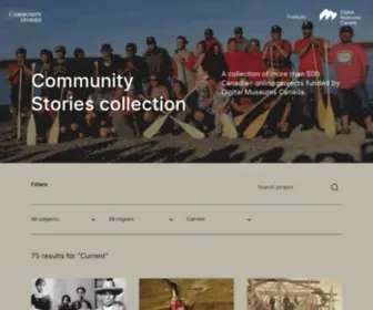 Communitystories.ca(Community Stories collection) Screenshot