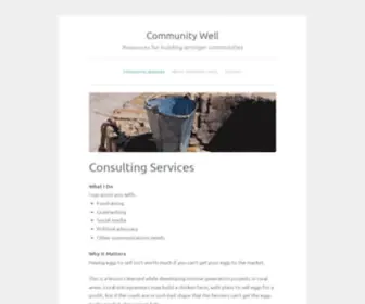 Communitywellblog.com(Community Well) Screenshot