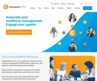 Communitywfm.com(Workforce Management Software for Contact Centers) Screenshot