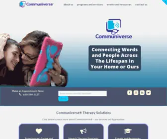 Communiverse.biz(Comprehensive Speech Therapy With Quality and Care) Screenshot