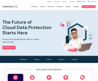 Commvault.com(Enterprise Data Protection Solutions) Screenshot