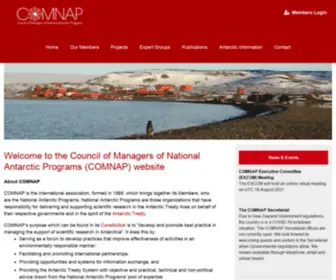 Comnap.aq(Council of Managers of National Antarctic Programs (COMNAP)) Screenshot