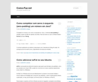 Como-FAZ.net(Respostas e tutoriais para vários problemas do dia) Screenshot