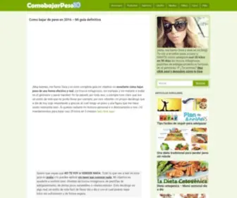 Comobajarpeso10.com(Como) Screenshot