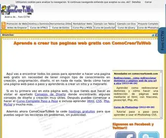Comocreartuweb.com(Como) Screenshot