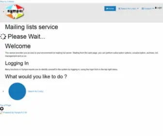 Comodino.org(Mailing lists service) Screenshot