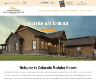 Comodularhomes.com(Colorado Modular Homes) Screenshot