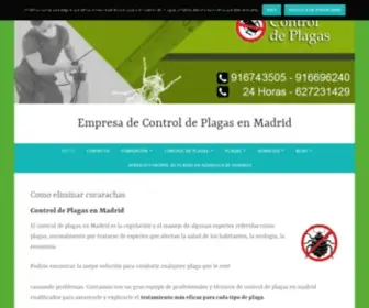 Comoeliminarcucarachas.es(Empresa de Control de Plagas en Madrid) Screenshot