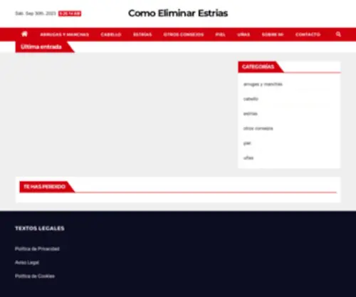 Comoeliminarestrias.es(Comoeliminarestrias) Screenshot