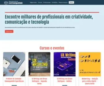 Comoequetala.com.br(Oportunidades de trabalho para criativos) Screenshot