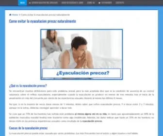 Comoevitareyaculacionprecoz.com(Evitar) Screenshot