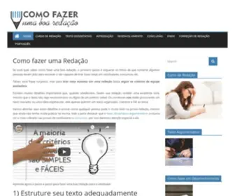 Comofazerumaboaredacao.com(Como) Screenshot