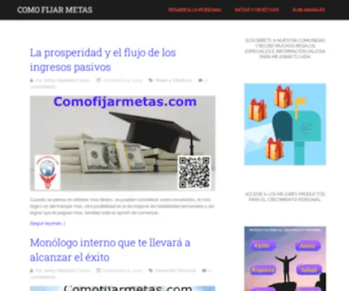 Comofijarmetas.com(Metas) Screenshot