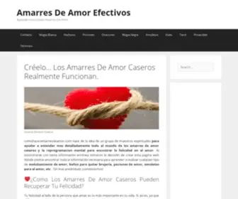 Comohaceramarresdeamor.com(Aprende Como Hacer Amarres De Amor Caseros) Screenshot