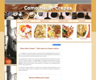 Comohacercrepes.com(Como Hacer Crepes) Screenshot