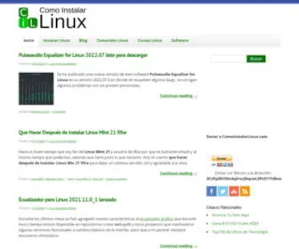Comoinstalarlinux.com(Como Instalar Linux aprender) Screenshot