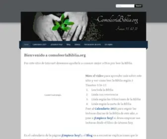 Comoleerlabiblia.org(Inicio) Screenshot