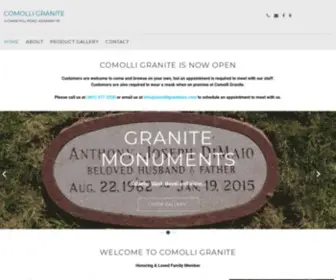 Comolligraniteinc.com(Comolli Granite of Westerly RI) Screenshot