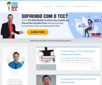 Comomontartcc.com.br(Como Fazer um TCC Passo a Passo em Apenas Uma Semana) Screenshot
