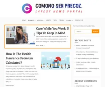 Comonoserprecoz.com(World Of Blog) Screenshot