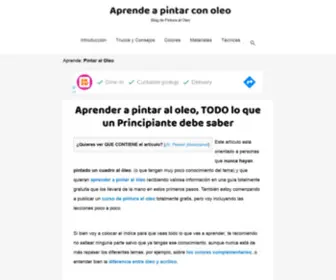 Comopintarcuadrosconoleo.com(Aprende a Pintar al Oleo) Screenshot