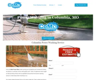 Comopowerwash.com(CoMo Power Wash) Screenshot