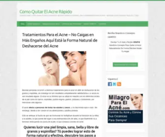 Comoquitarelacne.info(Como Quitar El Acne) Screenshot