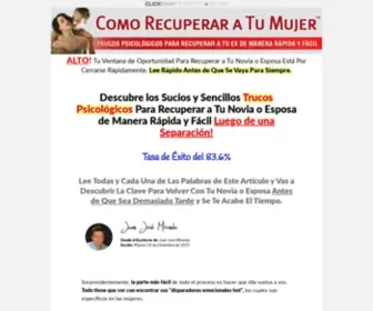 Comorecuperaratumujer.com(Cómo Recuperar a Tu Mujer™) Screenshot