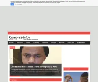 Comores-Infos.net(Comores infos) Screenshot