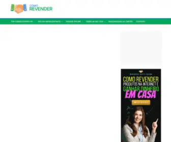 Comorevender.net(Como Revender) Screenshot