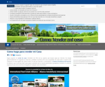 Comovendermicasa.net(Como Vender mi Casa) Screenshot