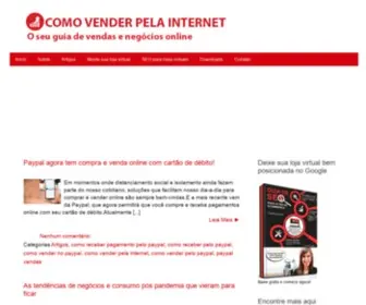 Comovenderpelainternet.net.br(Como Vender Pela Internet) Screenshot