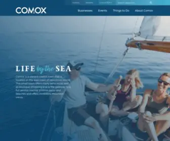 Comoxbythesea.com(Downtown Comox) Screenshot